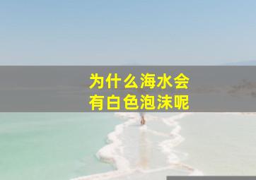 为什么海水会有白色泡沫呢