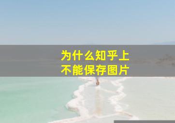 为什么知乎上不能保存图片