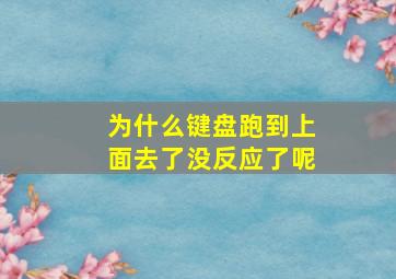 为什么键盘跑到上面去了没反应了呢