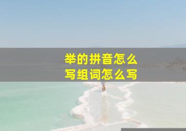 举的拼音怎么写组词怎么写