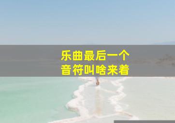 乐曲最后一个音符叫啥来着