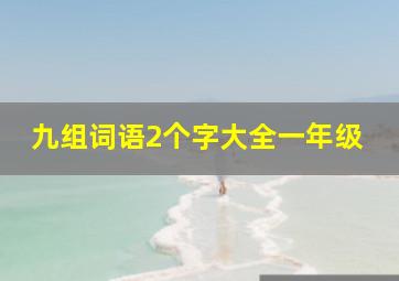 九组词语2个字大全一年级