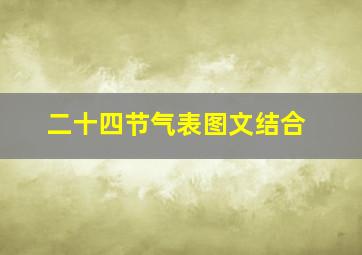 二十四节气表图文结合