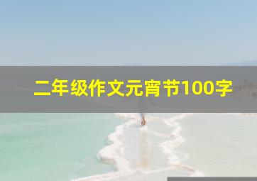 二年级作文元宵节100字