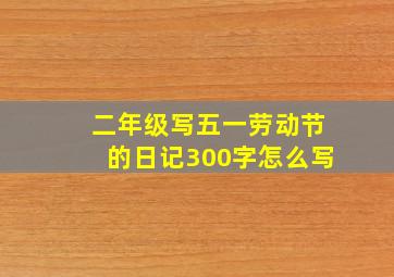 二年级写五一劳动节的日记300字怎么写