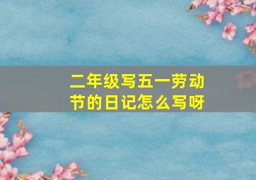 二年级写五一劳动节的日记怎么写呀