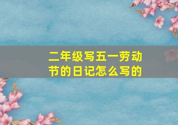 二年级写五一劳动节的日记怎么写的