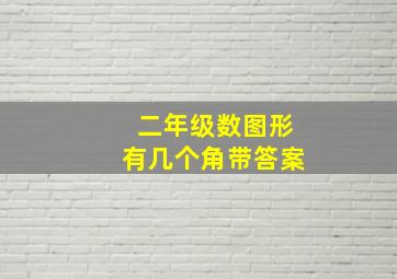 二年级数图形有几个角带答案