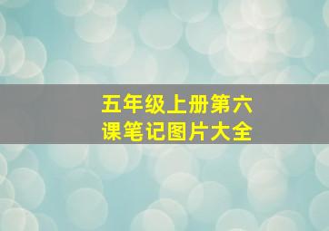 五年级上册第六课笔记图片大全