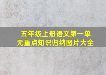 五年级上册语文第一单元重点知识归纳图片大全