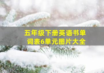 五年级下册英语书单词表6单元图片大全