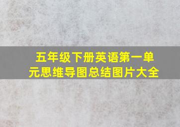 五年级下册英语第一单元思维导图总结图片大全