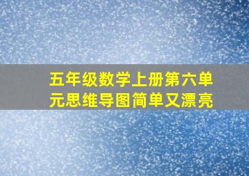 五年级数学上册第六单元思维导图简单又漂亮