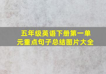 五年级英语下册第一单元重点句子总结图片大全