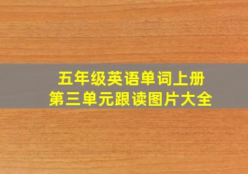 五年级英语单词上册第三单元跟读图片大全