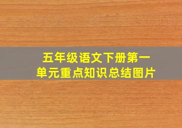 五年级语文下册第一单元重点知识总结图片