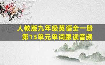 人教版九年级英语全一册第13单元单词跟读音频