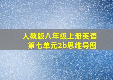 人教版八年级上册英语第七单元2b思维导图