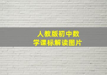 人教版初中数学课标解读图片