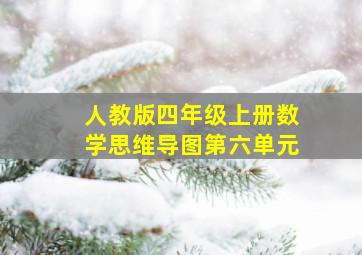 人教版四年级上册数学思维导图第六单元