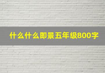 什么什么即景五年级800字