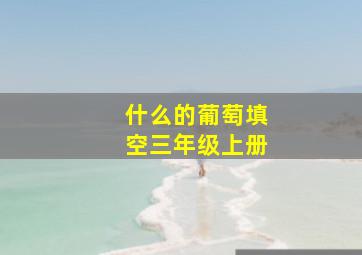 什么的葡萄填空三年级上册