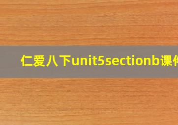 仁爱八下unit5sectionb课件