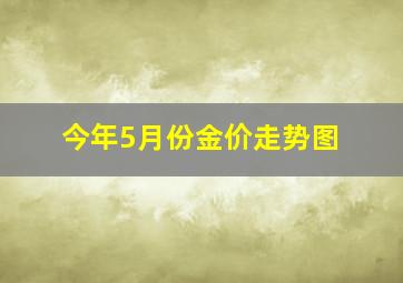 今年5月份金价走势图