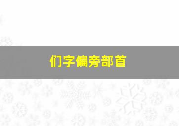 们字偏旁部首