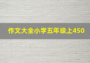 作文大全小学五年级上450