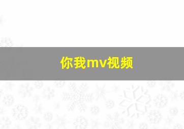 你我mv视频