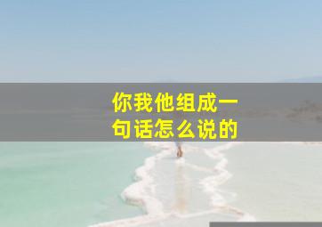 你我他组成一句话怎么说的