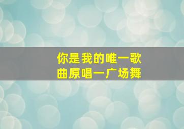 你是我的唯一歌曲原唱一广场舞