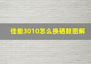 佳能3010怎么换硒鼓图解