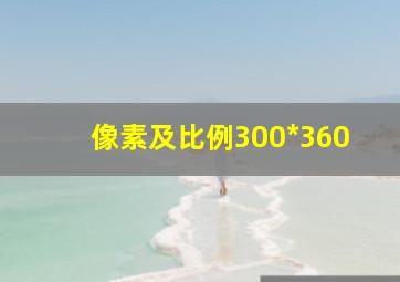 像素及比例300*360