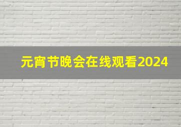 元宵节晚会在线观看2024