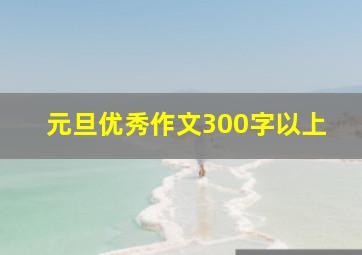 元旦优秀作文300字以上