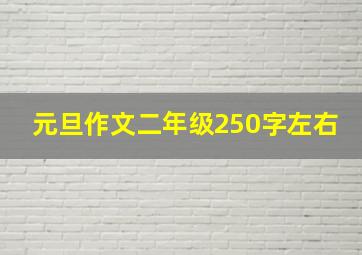 元旦作文二年级250字左右