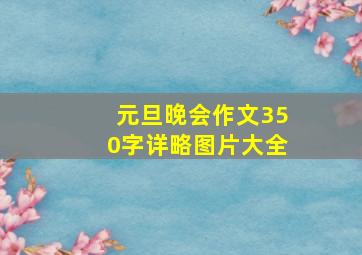 元旦晚会作文350字详略图片大全