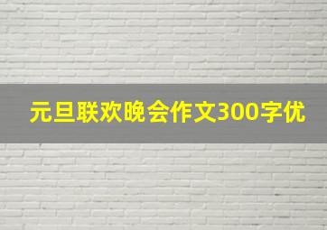 元旦联欢晚会作文300字优