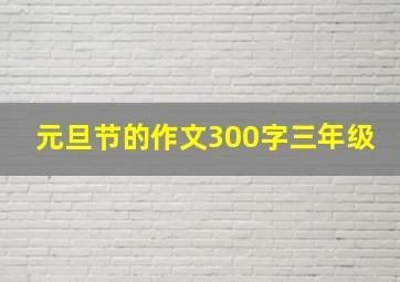 元旦节的作文300字三年级