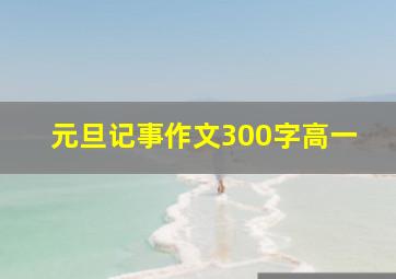 元旦记事作文300字高一