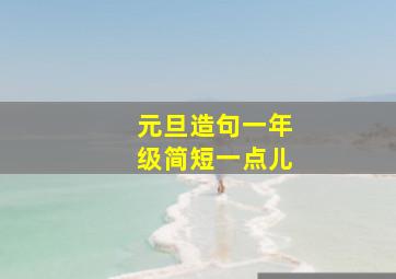 元旦造句一年级简短一点儿