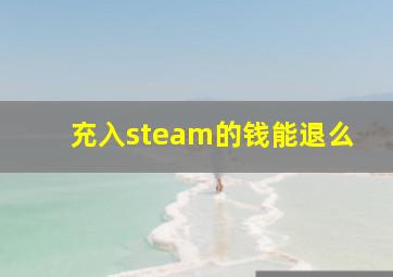 充入steam的钱能退么