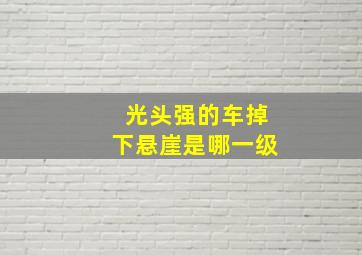 光头强的车掉下悬崖是哪一级