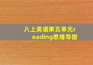 八上英语第五单元reading思维导图