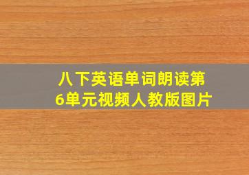 八下英语单词朗读第6单元视频人教版图片