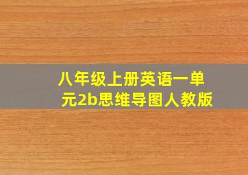 八年级上册英语一单元2b思维导图人教版