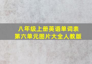 八年级上册英语单词表第六单元图片大全人教版