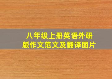 八年级上册英语外研版作文范文及翻译图片